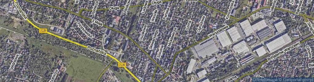 Zdjęcie satelitarne Pańska ul.