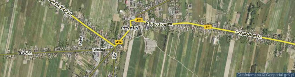 Zdjęcie satelitarne Pamięci Katynia ul.