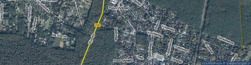 Zdjęcie satelitarne Parkowa ul.