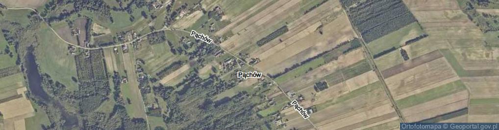 Zdjęcie satelitarne Pąchów ul.
