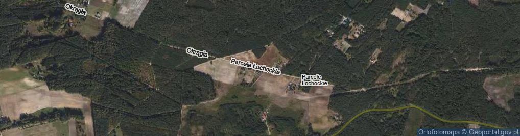 Zdjęcie satelitarne Parcele Łochockie ul.