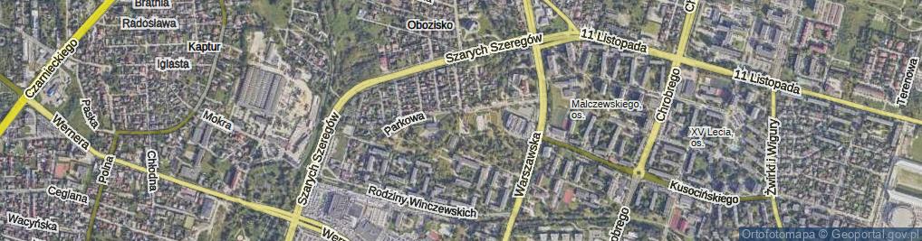 Zdjęcie satelitarne Park Malczewskiego Jacka park.