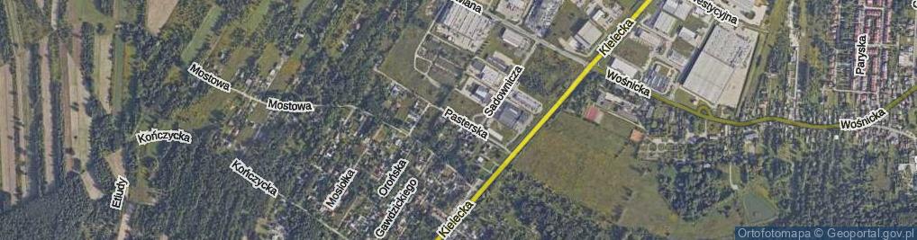 Zdjęcie satelitarne Pasterska ul.
