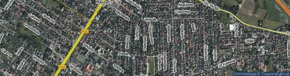 Zdjęcie satelitarne Parkowa ul.