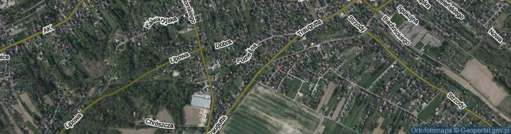 Zdjęcie satelitarne Pawia ul.