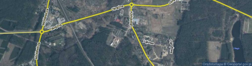 Zdjęcie satelitarne Partyzancka ul.