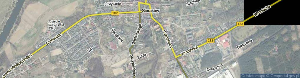 Zdjęcie satelitarne Park św. Jana Pawła II park.