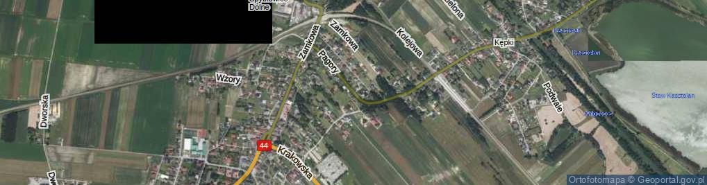 Zdjęcie satelitarne Pagory ul.