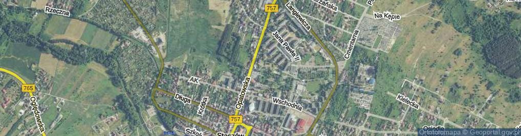 Zdjęcie satelitarne Park Bienia Adama park.