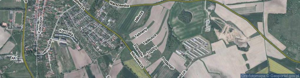 Zdjęcie satelitarne Pana Tadeusza ul.