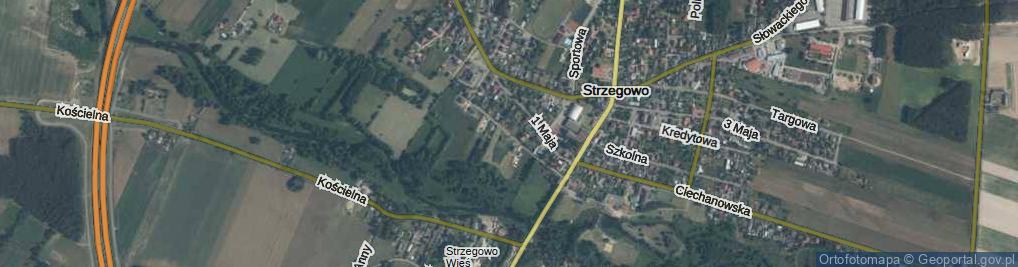 Zdjęcie satelitarne Parkowa ul.