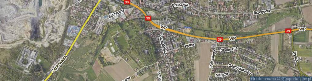 Zdjęcie satelitarne Parkowa ul.