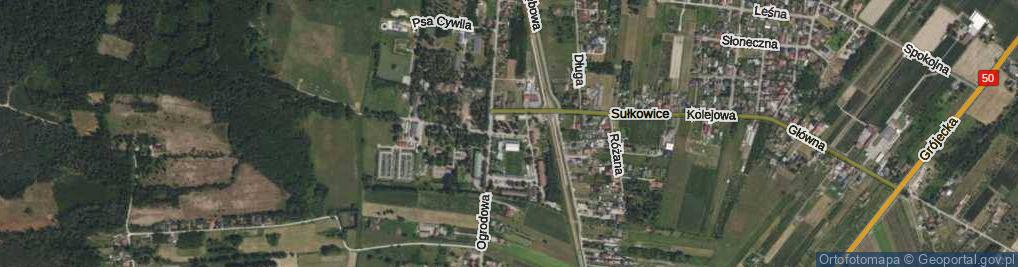 Zdjęcie satelitarne Parkowa ul.