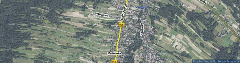 Zdjęcie satelitarne Partyzantów ul.