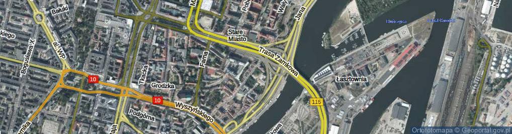 Zdjęcie satelitarne Panieńska ul.