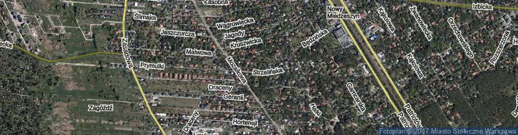 Zdjęcie satelitarne Pawłowska ul.