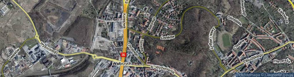 Zdjęcie satelitarne Park Króla Jana III Sobieskiego park.