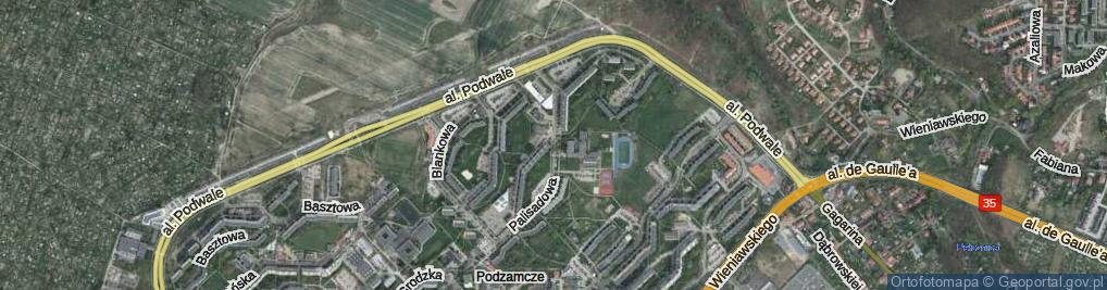 Zdjęcie satelitarne Palisadowa ul.