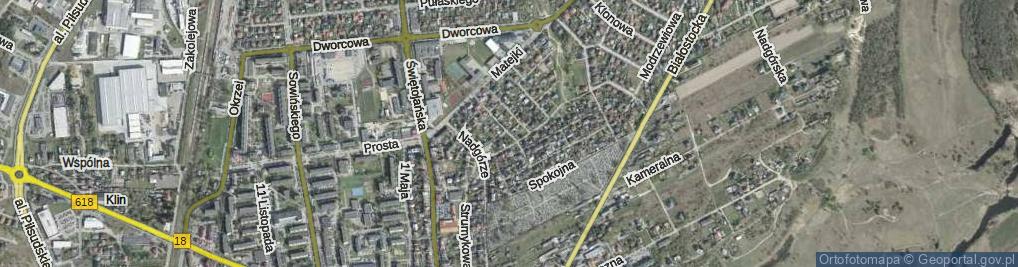 Zdjęcie satelitarne Partyzantów ul.