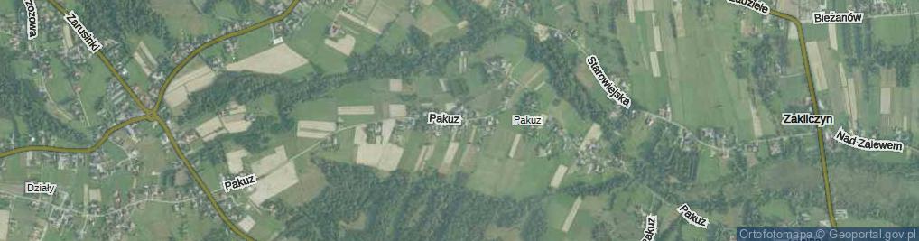 Zdjęcie satelitarne Pakuz ul.