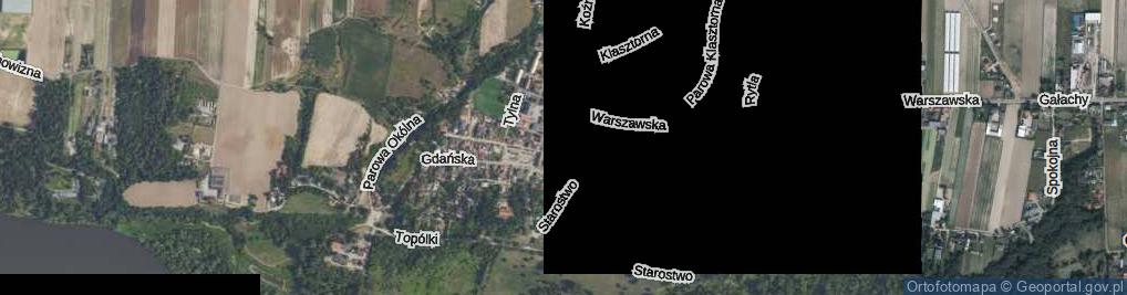 Zdjęcie satelitarne Parowa Warszawska ul.