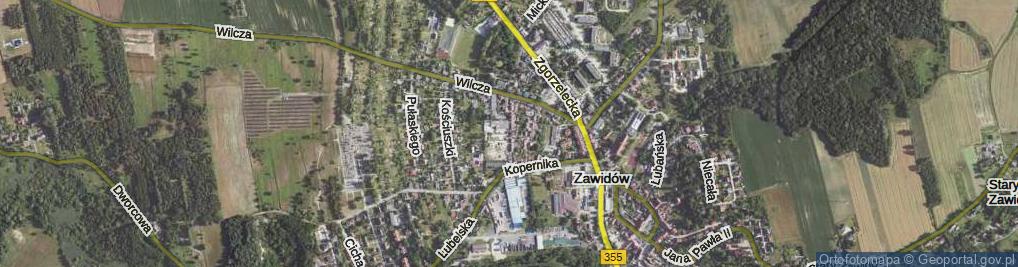 Zdjęcie satelitarne Partyzantów ul.