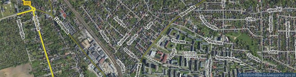 Zdjęcie satelitarne Pastewna ul.