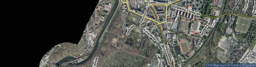 Zdjęcie satelitarne Parkowa ul.