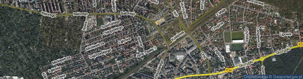 Zdjęcie satelitarne Parkowa ul.