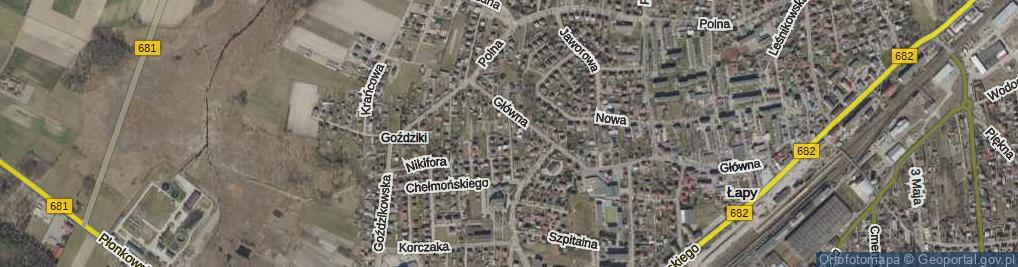 Zdjęcie satelitarne Pankiewicza Józefa ul.