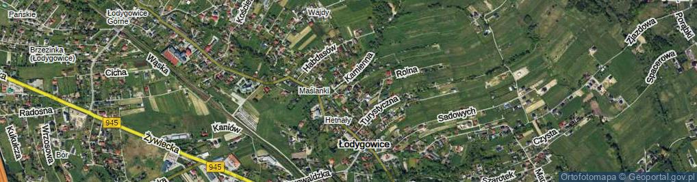 Zdjęcie satelitarne Partyzantów ul.