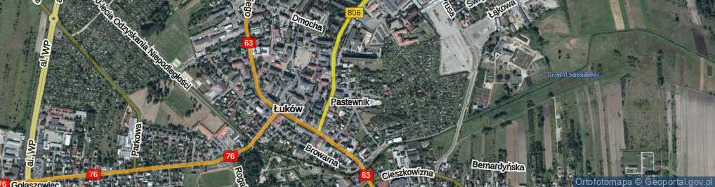 Zdjęcie satelitarne Pastewnik ul.
