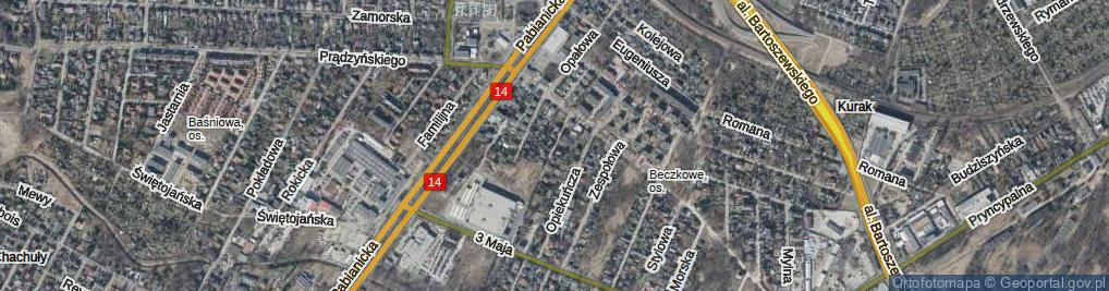 Zdjęcie satelitarne Panoramiczna ul.