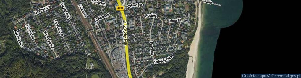 Zdjęcie satelitarne Perkuna ul.