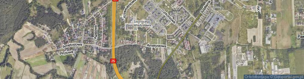 Zdjęcie satelitarne Perłowa ul.