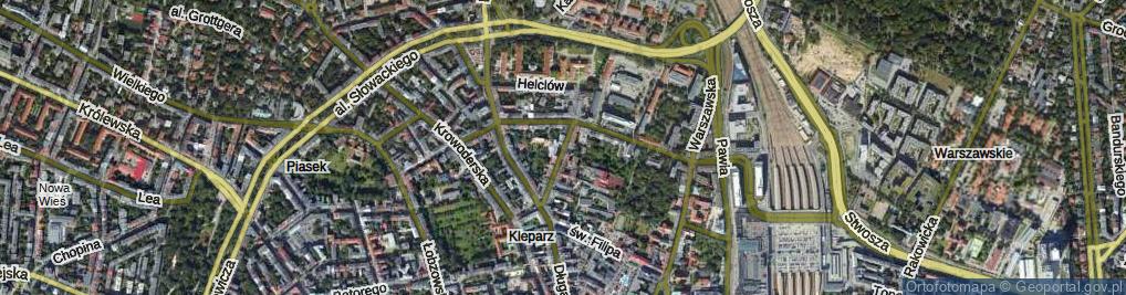 Zdjęcie satelitarne Pędzichów ul.