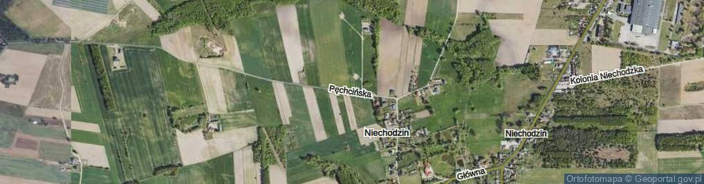 Zdjęcie satelitarne Pęchcińska ul.