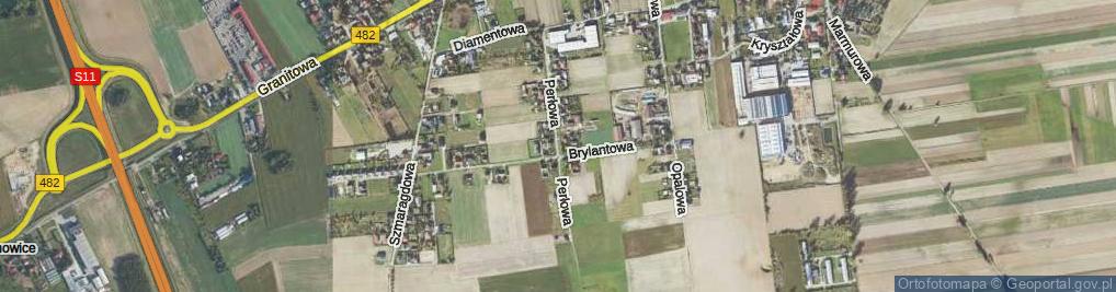 Zdjęcie satelitarne Perłowa ul.