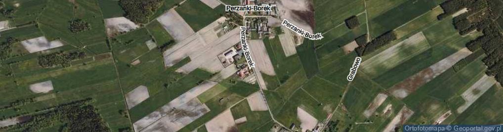 Zdjęcie satelitarne Perzanki-Borek ul.