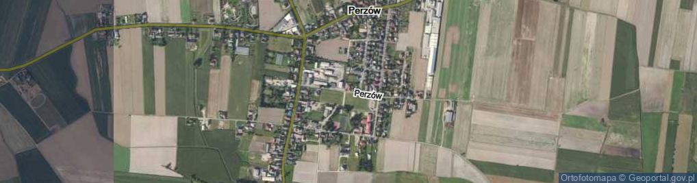Zdjęcie satelitarne Perzów ul.