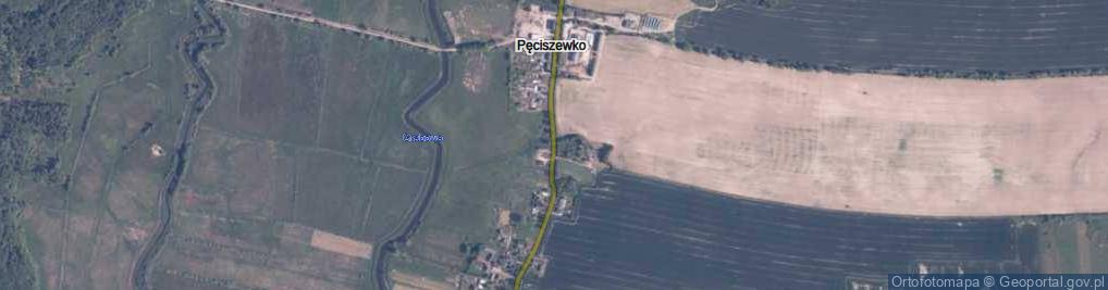Zdjęcie satelitarne Pęciszewko ul.