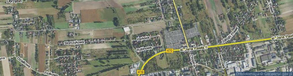 Zdjęcie satelitarne Perłowa ul.