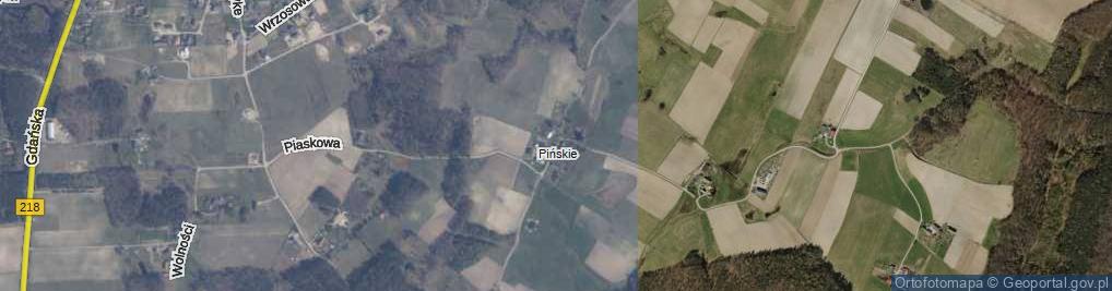 Zdjęcie satelitarne Pińska ul.