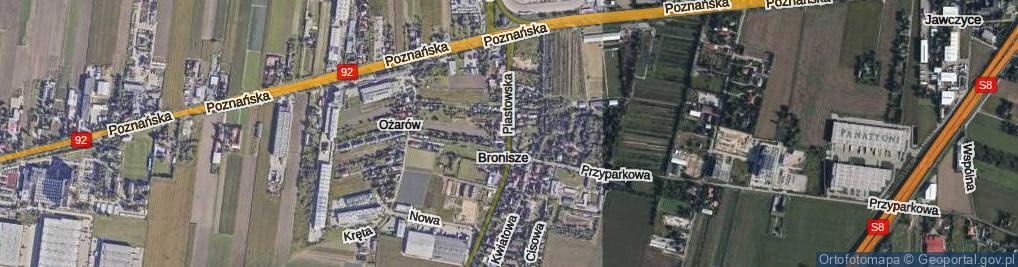 Zdjęcie satelitarne Piastowska ul.