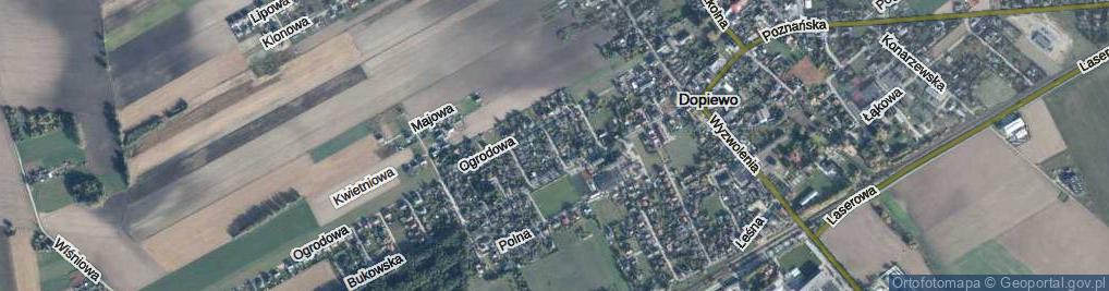 Zdjęcie satelitarne Piękna ul.