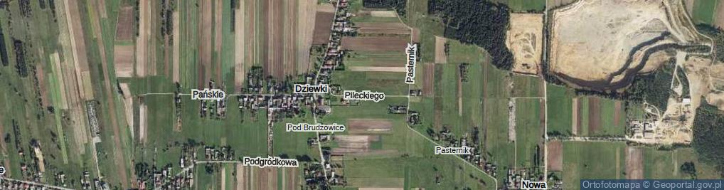 Zdjęcie satelitarne Pileckiego Witolda, rtm. ul.
