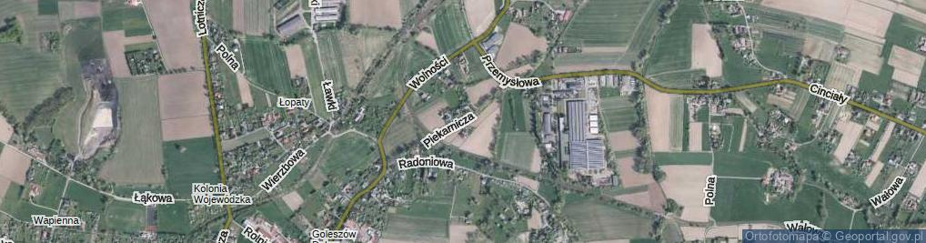 Zdjęcie satelitarne Piekarnicza ul.