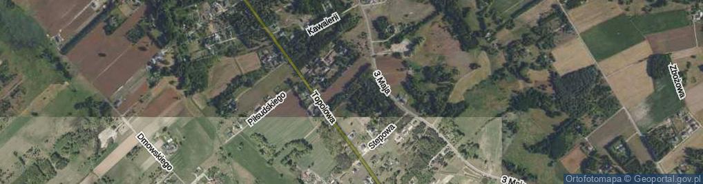 Zdjęcie satelitarne Pierwszej Brygady ul.