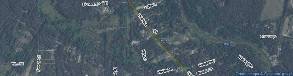 Zdjęcie satelitarne Piaszczysta ul.