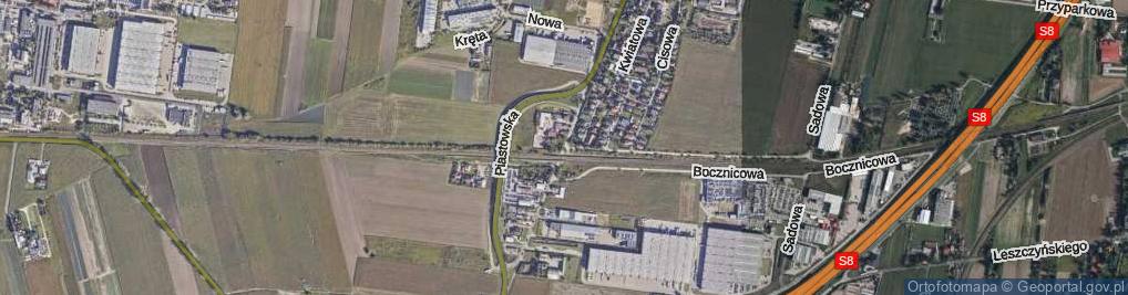 Zdjęcie satelitarne Piastowska ul.